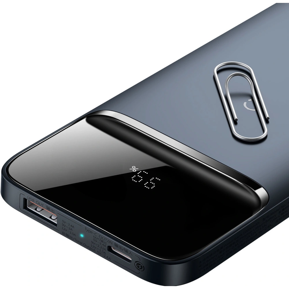 Powerbank Baseus Magnetic 10000mAh 20W Overseas Edition + kabel USB-A - USB-C granatowy