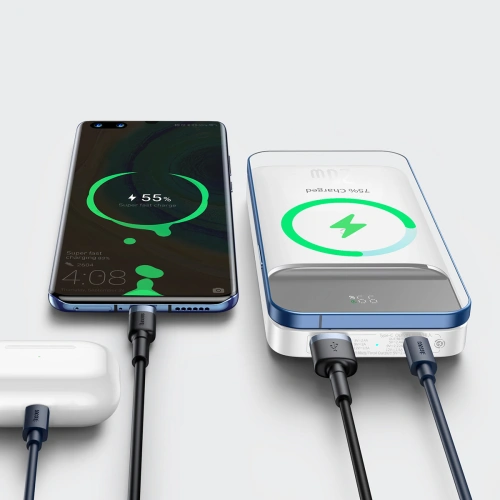 Kup Powerbank Baseus Magnetic 10000mAh 20W Overseas Edition + cablu USB-A - USB-C alb - BSU3564 - {ean13} - Sklep Home Screen