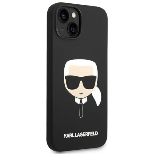 Kup Etui Karl Lagerfeld KLHCP14SSLKHBK Apple iPhone 14 hardcase negru/black Silicon Karl`s Head - KLD1078 - {ean13} - Sklep Home Screen