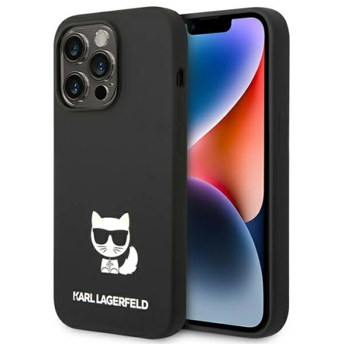 Kup Case Karl Lagerfeld KLHCP14XSLCTBK Apple iPhone 14 Pro Max Hardcase schwarz/schwarz Silikon Choupette Body - KLD1079 - {ean13} - Sklep Home Screen