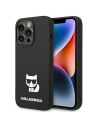 Etui Karl Lagerfeld KLHCP14XSLCTBK Apple iPhone 14 Pro Max hardcase černý/black Silicone Choupette Body