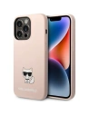 Etui Karl Lagerfeld KLHCP14XSLCTPI Apple iPhone 14 Pro Max hardcase roz deschis/pink deschis Silicone Choupette Body