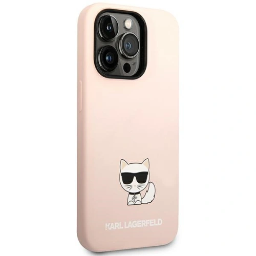 Kup Etui Karl Lagerfeld KLHCP14XSLCTPI Apple iPhone 14 Pro Max hardcase jasnorůžový/light pink Silicone Choupette Body - KLD1080 - {ean13} - Sklep Home Screen