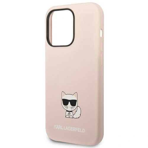 Kup Etui Karl Lagerfeld KLHCP14XSLCTPI Apple iPhone 14 Pro Max hardcase jasnorůžový/light pink Silicone Choupette Body - KLD1080 - {ean13} - Sklep Home Screen