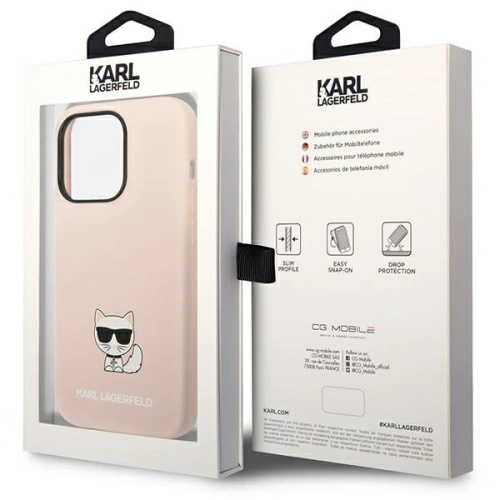 Kup Etui Karl Lagerfeld KLHCP14XSLCTPI Apple iPhone 14 Pro Max hardcase jasnorůžový/light pink Silicone Choupette Body - KLD1080 - {ean13} - Sklep Home Screen