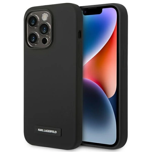 Kup Case Karl Lagerfeld KLHMP14LSLMP1K Apple iPhone 14 Pro Hardcase schwarz/black Silikon-Plakette Magsafe - KLD1082 - {ean13} - Sklep Home Screen