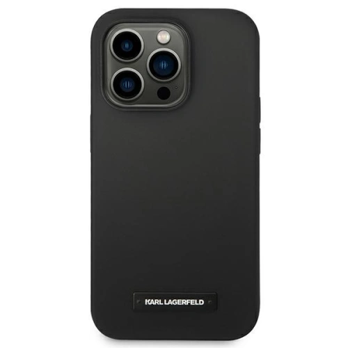 Kup Case Karl Lagerfeld KLHMP14LSLMP1K Apple iPhone 14 Pro Hardcase schwarz/black Silikon-Plakette Magsafe - KLD1082 - {ean13} - Sklep Home Screen