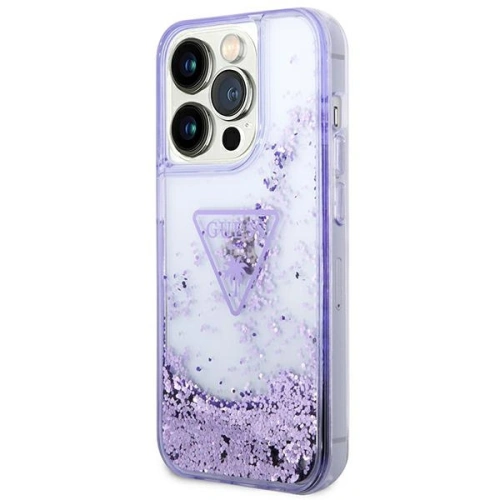 Kup Etui Guess GUHCP14XLFCTPU Apple iPhone 14 Pro Max fioletowy/purple hardcase Liquid Glitter Palm Collection - GUE2066 - {ean13} - Sklep Home Screen