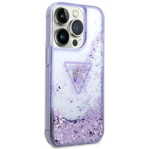 Kup Etui Guess GUHCP14XLFCTPU Apple iPhone 14 Pro Max fioletowy/purple hardcase Liquid Glitter Palm Collection - GUE2066 - {ean13} - Sklep Home Screen
