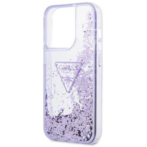 Kup Etui Guess GUHCP14XLFCTPU Apple iPhone 14 Pro Max fioletowy/purple hardcase Liquid Glitter Palm Collection - GUE2066 - {ean13} - Sklep Home Screen