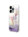 Kup Etui Guess GUHCP14XLFLSU Apple iPhone 14 Pro Max violet/hardcase cu flori și glitter lichid - GUE2067 - {ean13} - Sklep Home Screen