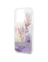 Kup Etui Guess GUHCP14XLFLSU Apple iPhone 14 Pro Max violet/hardcase cu flori și glitter lichid - GUE2067 - {ean13} - Sklep Home Screen