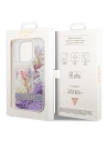 Kup Etui Guess GUHCP14XLFLSU Apple iPhone 14 Pro Max violet/hardcase cu flori și glitter lichid - GUE2067 - {ean13} - Sklep Home Screen