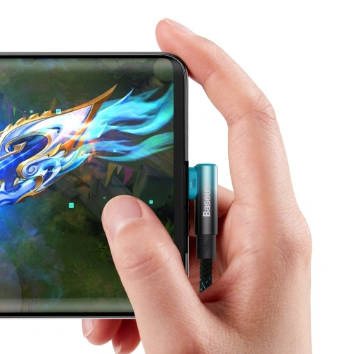 Kup Cablul unghiular Baseus MVP 2 Elbow USB-A - USB-C 1m PD 100W 5A albastru - BSU3566 - {ean13} - Sklep Home Screen
