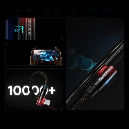 Kup Cablul unghiular Baseus MVP 2 Elbow USB-A - USB-C 1m PD 100W 5A albastru - BSU3566 - {ean13} - Sklep Home Screen