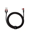 Cablul unghiular Baseus MVP 2 USB-A - USB-C 2m PD 100W 5A roșu