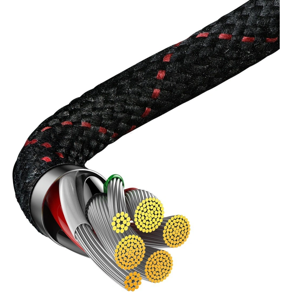 Kabel kątowy Baseus MVP 2 Elbow USB-A - USB-C 2m PD 100W 5A czerwony