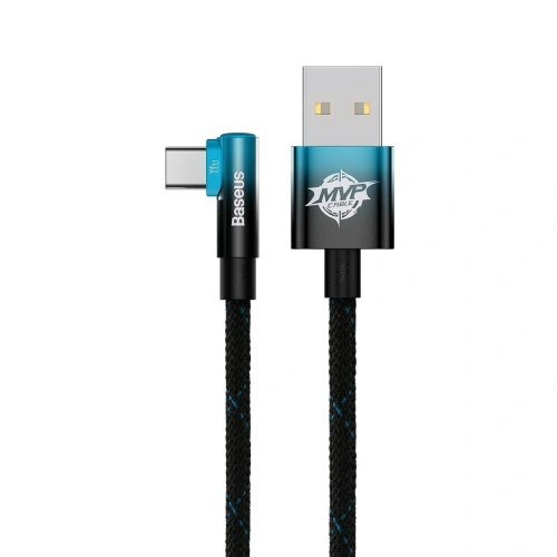 Kup Kabel unghiular Baseus MVP 2 Elbow USB-A - USB-C 2m PD 100W 5A albastru - BSU3568 - {ean13} - Sklep Home Screen