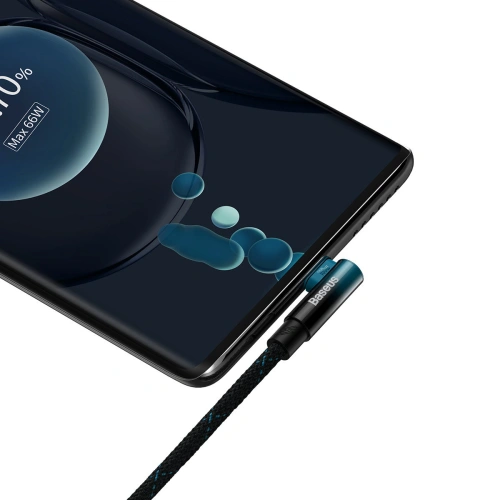 Kup Kabel kątový Baseus MVP 2 Elbow USB-A - USB-C 2m PD 100W 5A modrý - BSU3568 - {ean13} - Sklep Home Screen