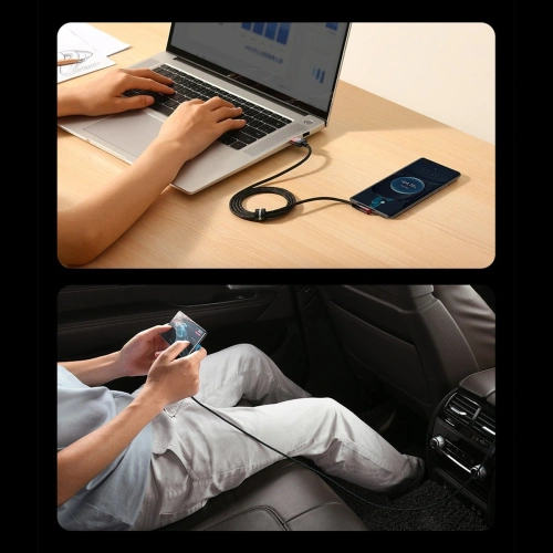 Kup Kabel unghiular Baseus MVP 2 Elbow USB-A - USB-C 2m PD 100W 5A albastru - BSU3568 - {ean13} - Sklep Home Screen