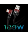 Kup Kabel unghiular Baseus MVP 2 Elbow USB-A - USB-C 2m PD 100W 5A albastru - BSU3568 - {ean13} - Sklep Home Screen