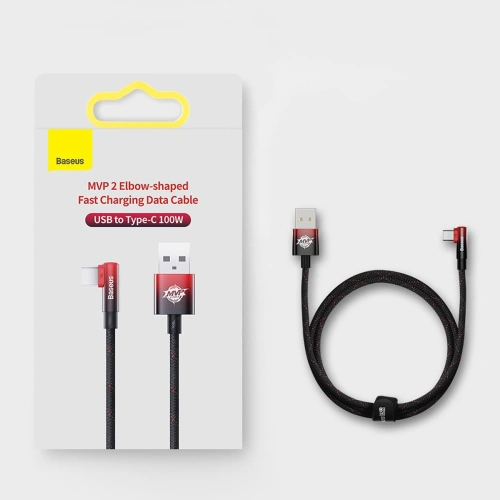 Kup Kabel unghiular Baseus MVP 2 Elbow USB-A - USB-C 2m PD 100W 5A albastru - BSU3568 - {ean13} - Sklep Home Screen