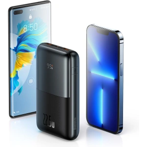 Powerbank Baseus Bipow Pro 20000mAh 22.5W + kabel USB-A - USB-C 3A 0.3m czarny