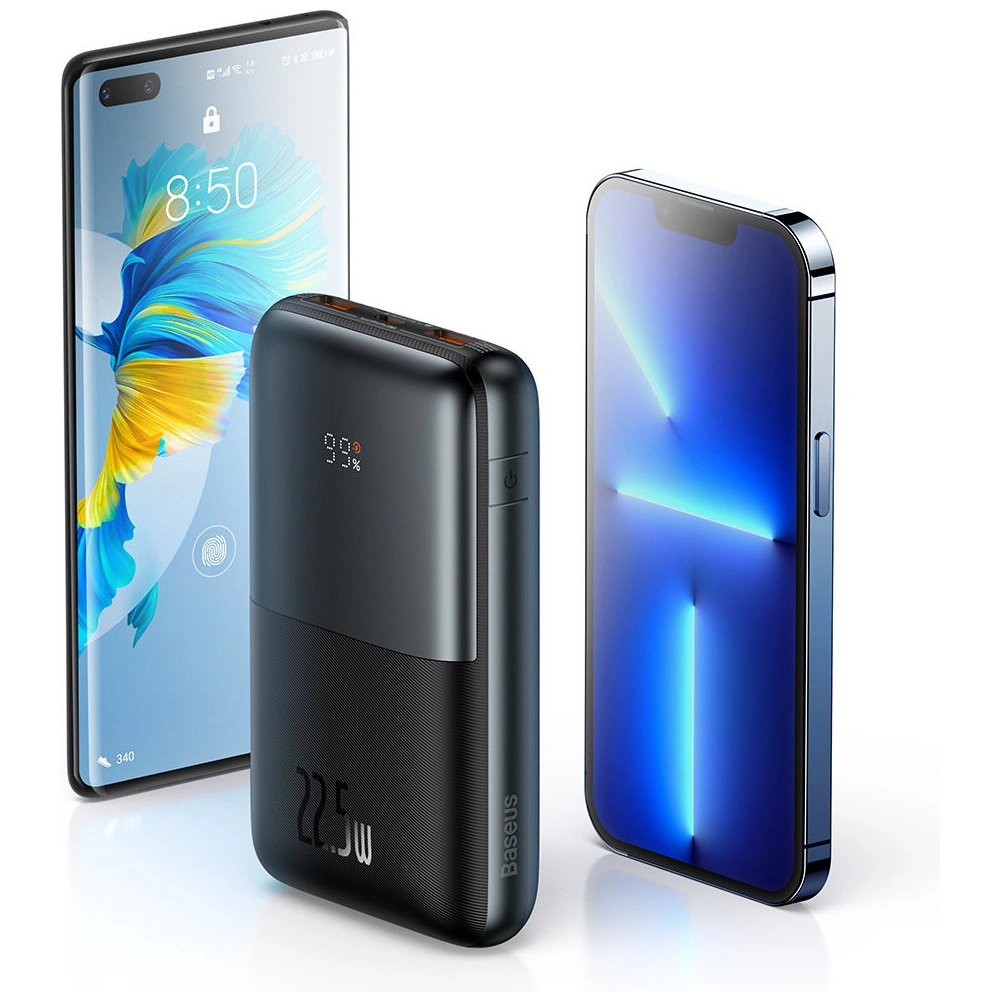Powerbank Baseus Bipow Pro 20000mAh 22.5W + kabel USB-A - USB-C 3A 0.3m czarny