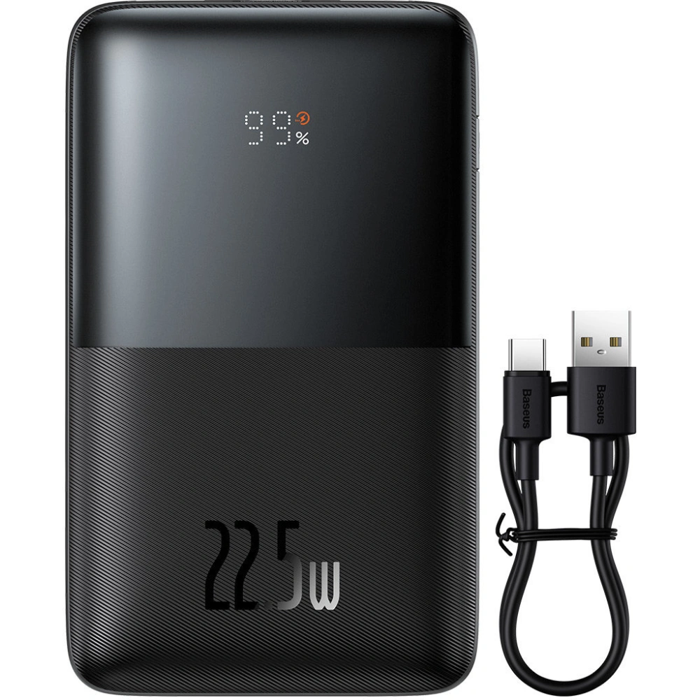 Powerbank Baseus Bipow Pro 20000mAh 22.5W + kabel USB-A - USB-C 3A 0.3m czarny