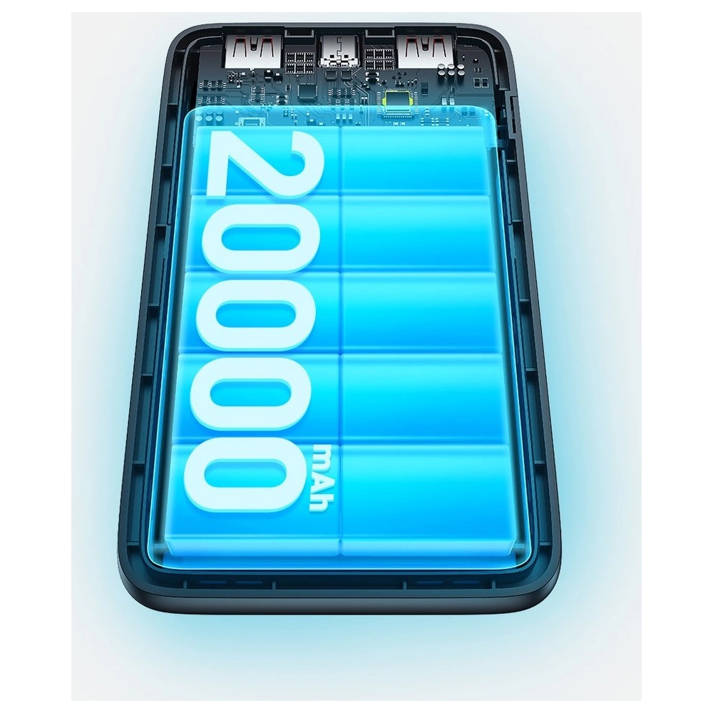 Powerbank Baseus Bipow Pro 20000mAh 22.5W + kabel USB-A - USB-C 3A 0.3m czarny