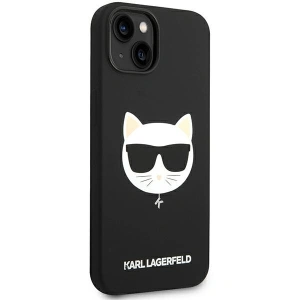 Etui Karl Lagerfeld KLHMP14MSLCHBK Apple iPhone 14 Plus / 15 Plus hardcase czarny/black Silicone Choupette Head Magsafe
