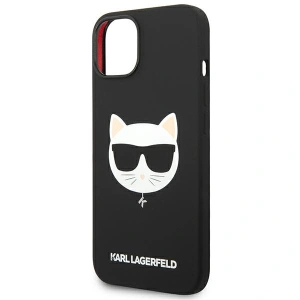 Etui Karl Lagerfeld KLHMP14MSLCHBK Apple iPhone 14 Plus / 15 Plus hardcase czarny/black Silicone Choupette Head Magsafe