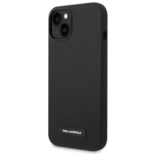 Kup Case Karl Lagerfeld KLHMP14MSLMP1K Apple iPhone 14 Plus / 15 Plus Hardcase schwarz/black Silikonplakette Magsafe - KLD1085 - {ean13} - Sklep Home Screen
