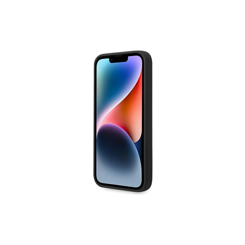 Etui Karl Lagerfeld KLHMP14MSLMP1K Apple iPhone 14 Plus / 15 Plus hardcase czarny/black Silicone Plaque Magsafe