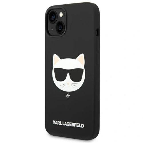 Kup Etui Karl Lagerfeld KLHMP14SSLCHBK Apple iPhone 14 hardcase negru/black Silicon Choupette Head Magsafe - KLD1086 - {ean13} - Sklep Home Screen