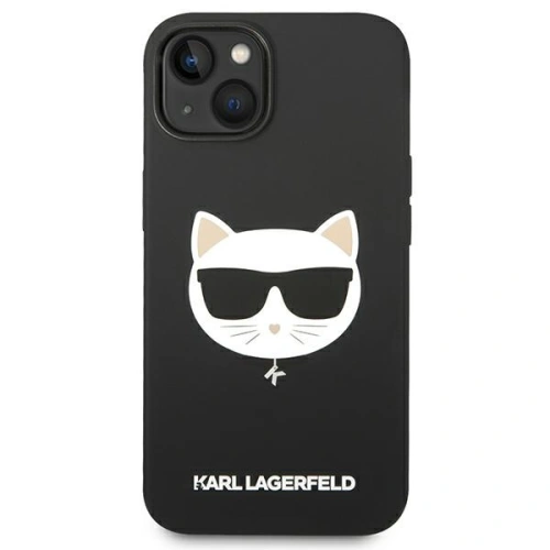 Kup Etui Karl Lagerfeld KLHMP14SSLCHBK Apple iPhone 14 hardcase negru/black Silicon Choupette Head Magsafe - KLD1086 - {ean13} - Sklep Home Screen