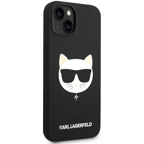 Kup Etui Karl Lagerfeld KLHMP14SSLCHBK Apple iPhone 14 hardcase negru/black Silicon Choupette Head Magsafe - KLD1086 - {ean13} - Sklep Home Screen