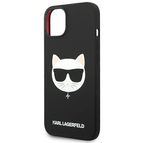 Kup Etui Karl Lagerfeld KLHMP14SSLCHBK Apple iPhone 14 hardcase negru/black Silicon Choupette Head Magsafe - KLD1086 - {ean13} - Sklep Home Screen