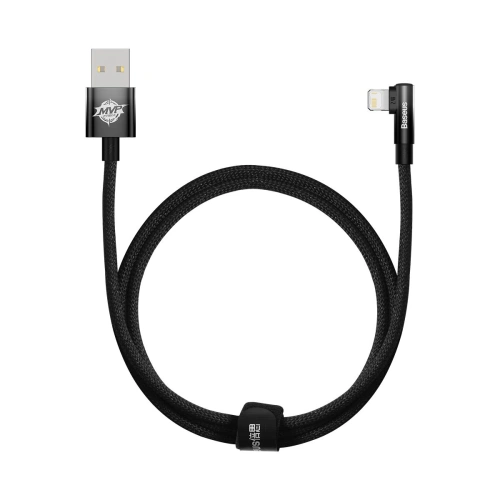Kup Cablul unghiular Baseus MVP 2 Elbow USB-A - Lightning 1m 2.4A negru - BSU3571 - {ean13} - Sklep Home Screen
