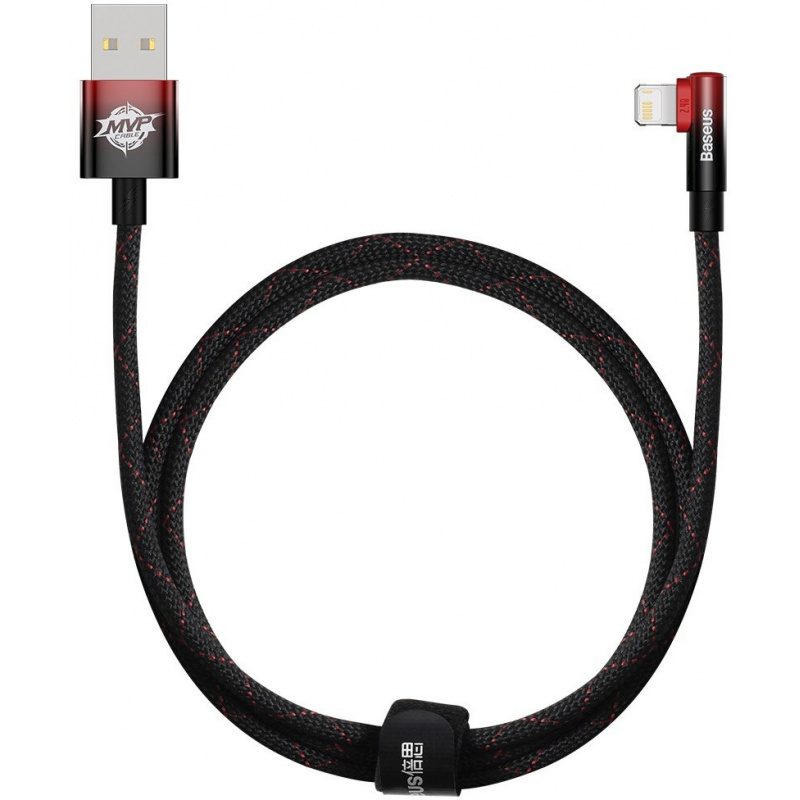 Kup Kabel kątowy Baseus MVP 2 Elbow USB-A - Lightning 1m 2.4A czerwony - 6932172612269 - BSU3572 - Homescreen.pl