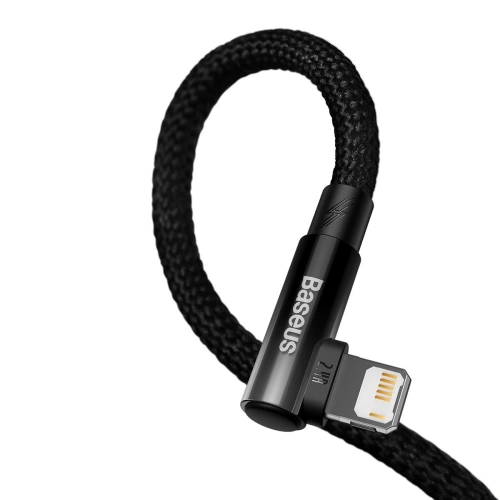 Kup Cablul unghiular Baseus MVP 2 USB-A - Lightning 2m 2.4A negru - BSU3573 - {ean13} - Sklep Home Screen