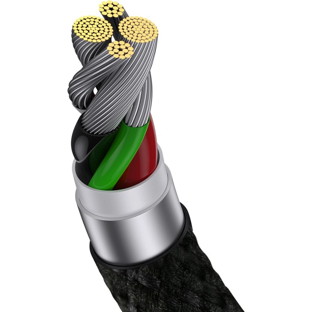 Kabel kątowy Baseus MVP 2 Elbow USB-A - Lightning 2m 2.4A czarny