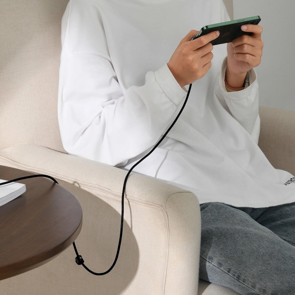 Kabel kątowy Baseus MVP 2 Elbow USB-A - Lightning 2m 2.4A czarny