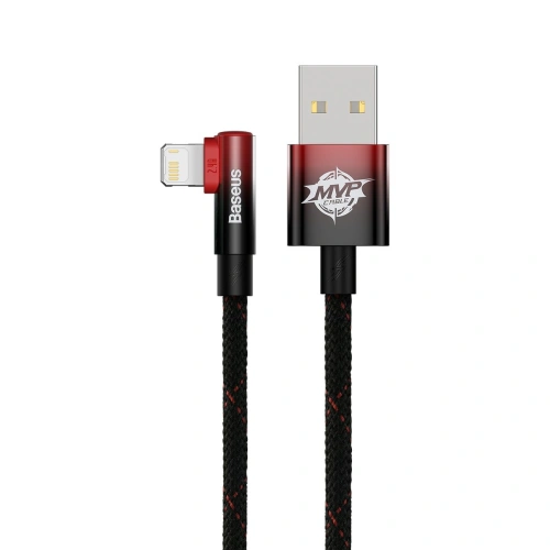 Kup Kabel kątowy Baseus MVP 2 Elbow USB-A - Lightning 2m 2.4A czerwony - BSU3574 - {ean13} - Sklep Home Screen