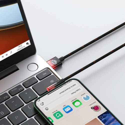 Kup Winkelkabel Baseus MVP 2 Elbow USB-A - Lightning 2m 2.4A rot - BSU3574 - {ean13} - Sklep Home Screen