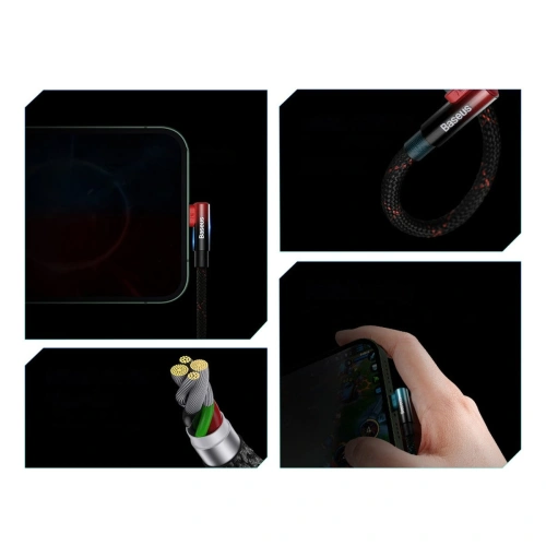 Kup Winkelkabel Baseus MVP 2 Elbow USB-A - Lightning 2m 2.4A rot - BSU3574 - {ean13} - Sklep Home Screen