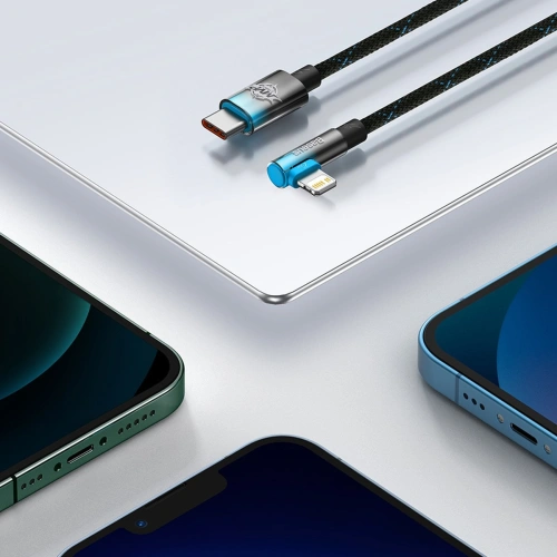 Kup Cablul unghiular Baseus MVP 2 USB-C - Lightning PD 2m 20W negru - BSU3575 - {ean13} - Sklep Home Screen