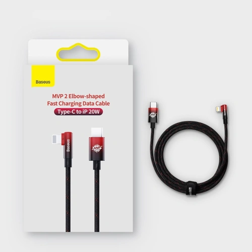 Kup Cablul unghiular Baseus MVP 2 USB-C - Lightning PD 2m 20W negru - BSU3575 - {ean13} - Sklep Home Screen