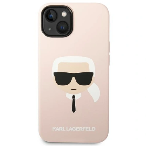 Kup Etui Karl Lagerfeld KLHMP14SSLKHLP Apple iPhone 14 hardcase jasnorůžový/light pink Silicone Karl`s Head Magsafe - KLD1087 - {ean13} - Sklep Home Screen