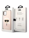Kup Etui Karl Lagerfeld KLHMP14SSLKHLP Apple iPhone 14 hardcase roz cu deschidere la culoare/roz deschis Silicone Karl`s Head Magsafe - KLD1087 - {ean13} - Sklep Home Screen